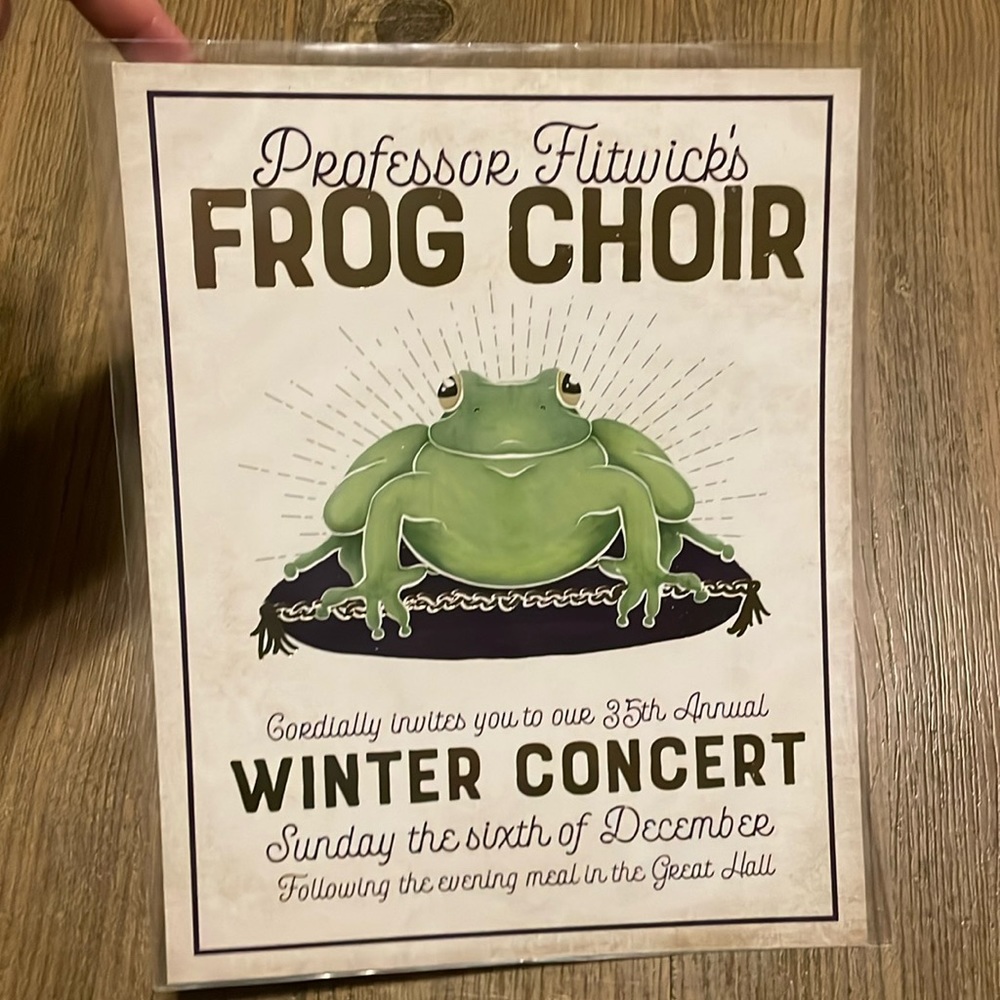 Accio! Box Frog Choir Print